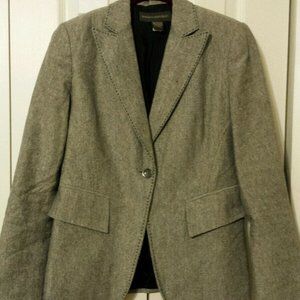 Banana Republic Women's Tweed Blazer Silk Linen